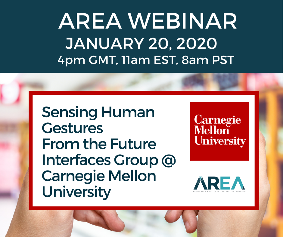 AREA Webinar | Sensing Human Gestures – from the Future Interfaces Group @ Carnegie Mellon University