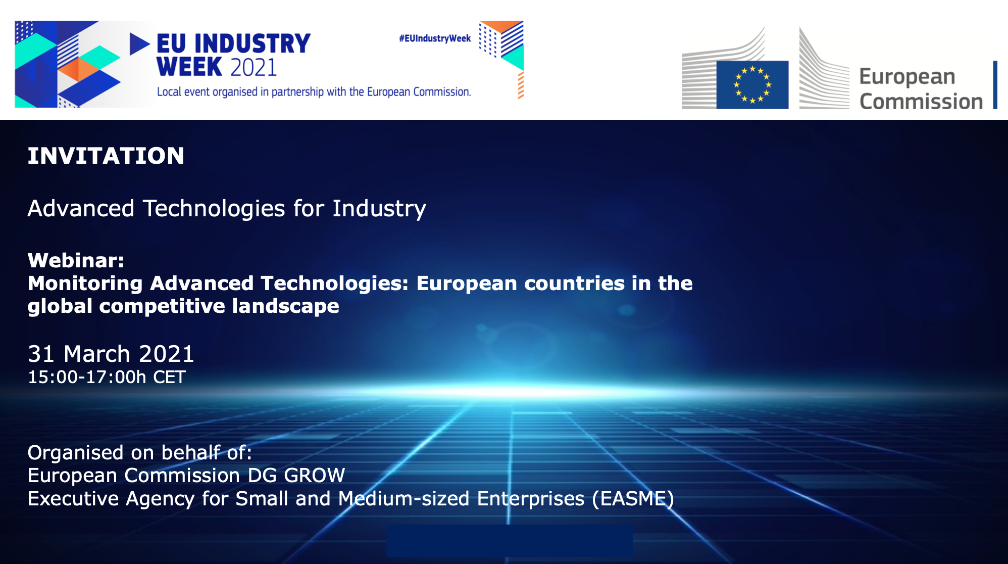 Advanced Technologies for Industry Webinar (EU Industry Week 2021)